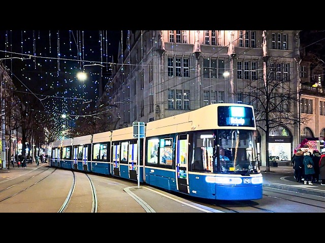 Straßenbahnen in Zürich, Schweiz 🇨🇭 | Züri Tram | 2024