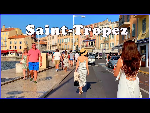 【4K】WALK Saint Tropez FRENCH RIVIERA 4k video TRAVEL vlog