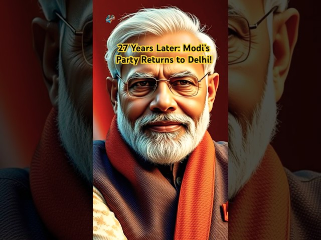 PM Modi’s BJP Set for a Historic Win in Delhi After 27 Years – Big Political Shift in India! #india