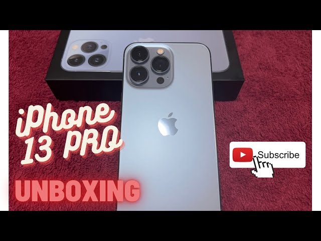 iPhone 13 PRO sierra blue unboxing - from iPhone 7 to 13 PRO