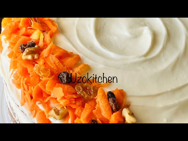 Indulge in this rich, moist delicious homemade carrot Cake!