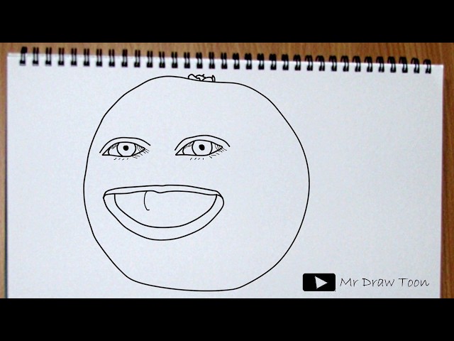 The Annoying Orange Drawing - How to draw Orange