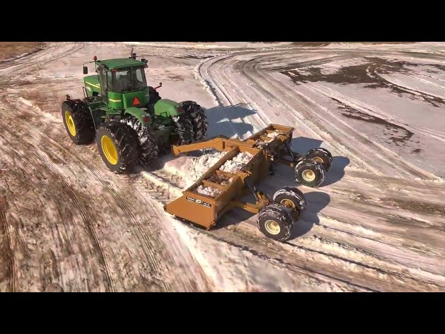 Pure Drone Shot John Deere Tractor + Box Scraper