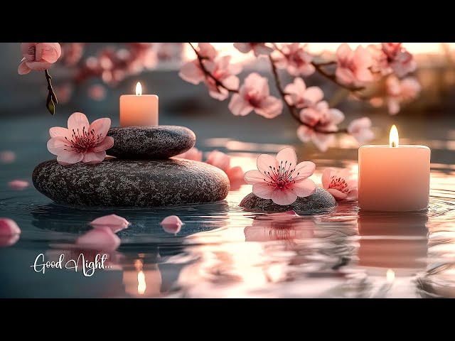 Night by Piano 🌙 Relax with Candles & Soothing Piano Music for Deep Relaxation and Peaceful Night