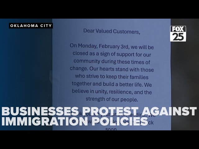 Oklahoma City businesses join nationwide protest against Trump's immigration policies