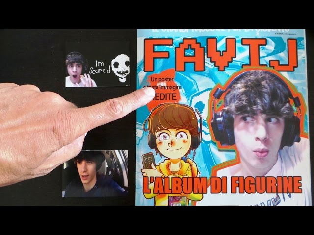 Favij TV Re di YouTube Gaming - Album di Figurine Panini : Chi è?