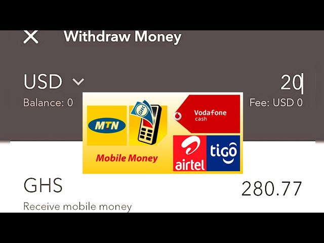 How to withdraw 300cedis Profit from your Dollar Account to Mobile Money everyday