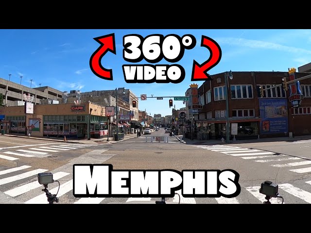 Driving Around Downtown Memphis, Tennessee in 360° Video