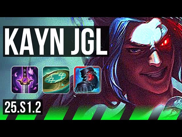 KAYN vs GRAVES (JGL) | 12/2/9, 500+ games, Dominating | KR Master | 25.S1.2