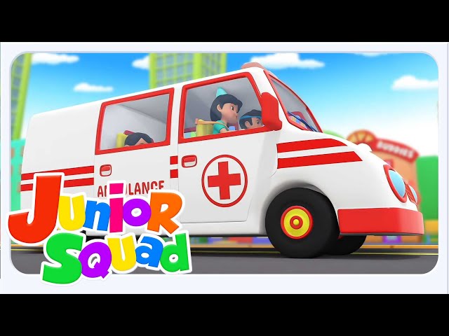 Roues Sur l'ambulance + Plus Junior Squad Chansons pour Bébés