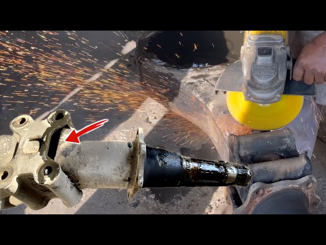 Unique Repairing Process Of Truck Axle Tube || Installed Extra Iron Plate