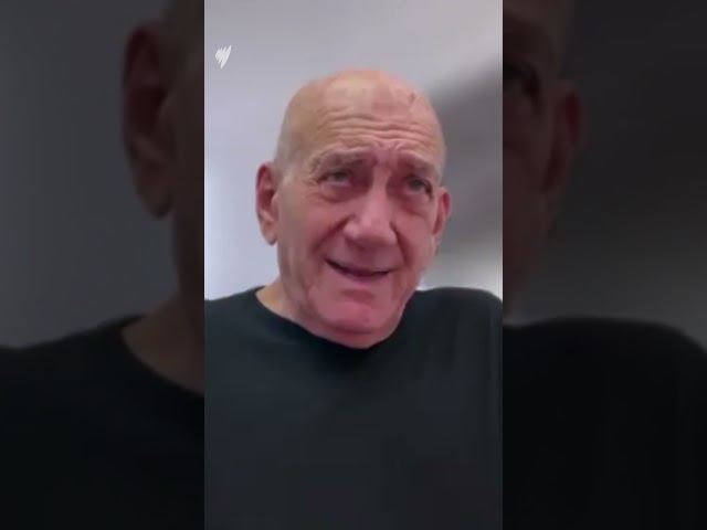 Former Israeli prime minister Ehud Olmert speaks on Israeli settlers