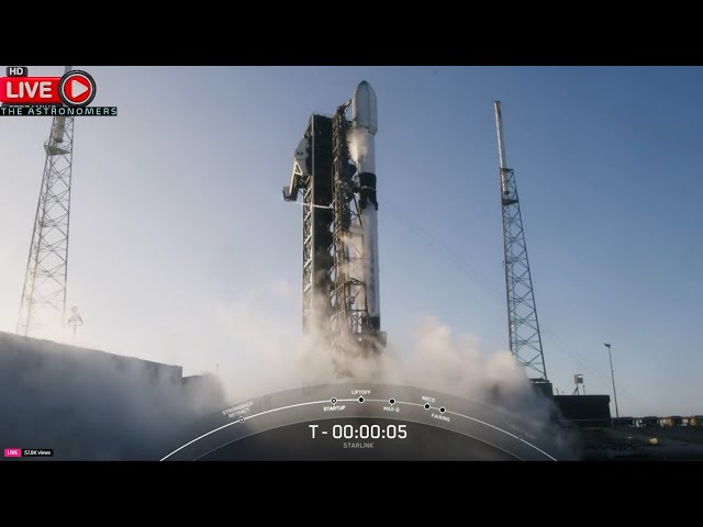 GORGEOUS LIFTOFF! SpaceX Launches STARLINK 6-61 from The Cape