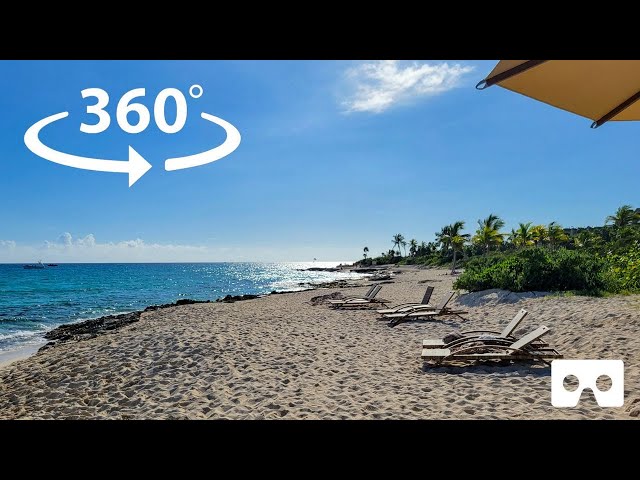 360° VR 🥽 Hotel Xcaret Beach Walking Tour 5.7K