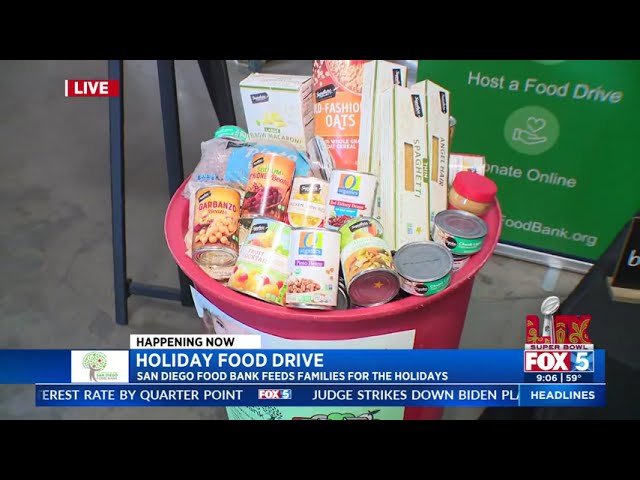 San Diego Food Bank Celebrates 44th Annual Holiday Food Drive Kickoff