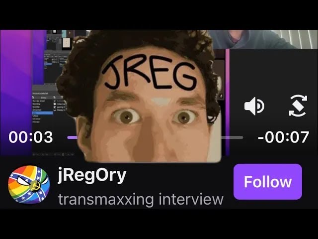 jReg interview about transmaxxing and gender stuff !