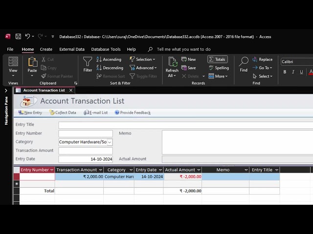 Demo video of Software creation in Ms Access@COMPUTEREXCELSOLUTION #dbms