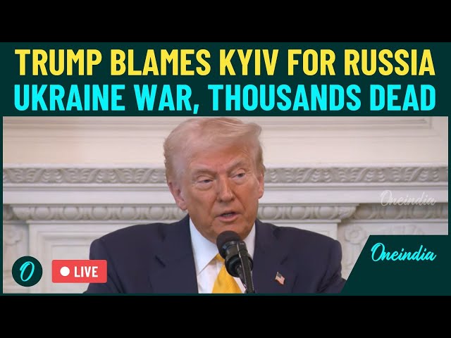 Trump LIVE: Trump's Biggest Attack on Zelensky and Ukraine |  Blames Kyiv For Thousands of Deaths