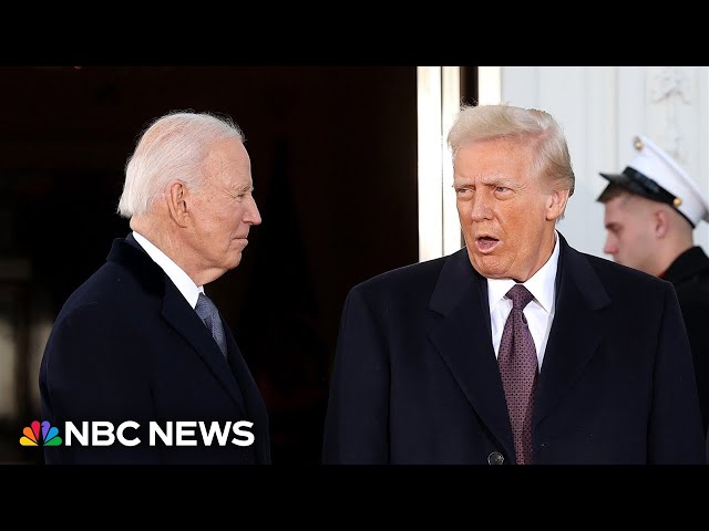 Biden and Trump travel to the inauguration in the same car