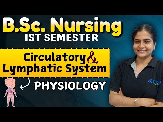 circulatory & lymphatic system | circulatory & lymphatic system Physiology | B.Sc. Nursing 1st sem