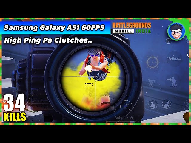 Samsung Galaxy A51 After New Update PUBG BGMI Gaming Test - 2 Matches - Best Sensitivity Settings