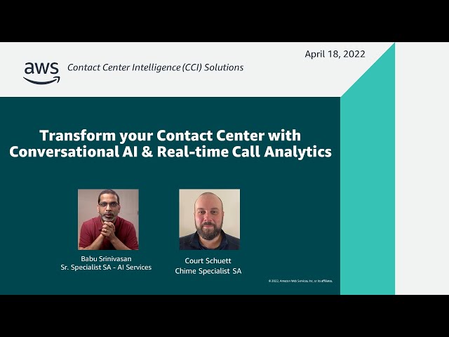 Transform your contact center with Conversational AI and Real-time Call Analytics