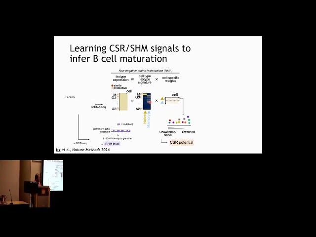 sciCSR infers B cell state transition and predicts class-switch... - Joseph Ng - CSI - ISMB 2024