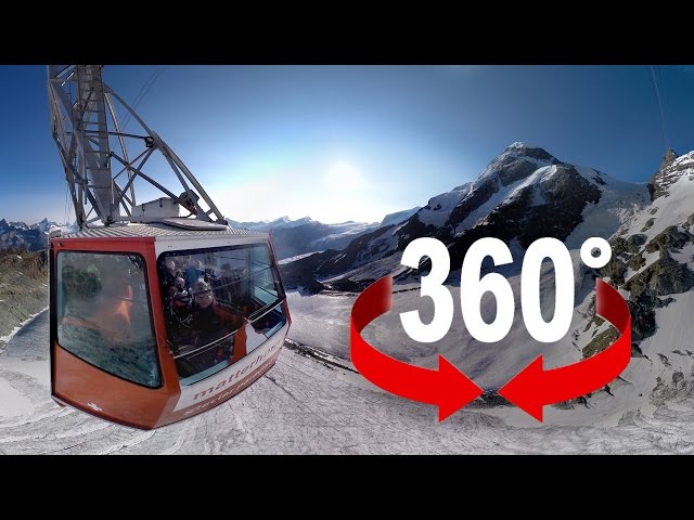 360° cable car | Europe's highest aerial cableway | Matterhorn, Switzerland