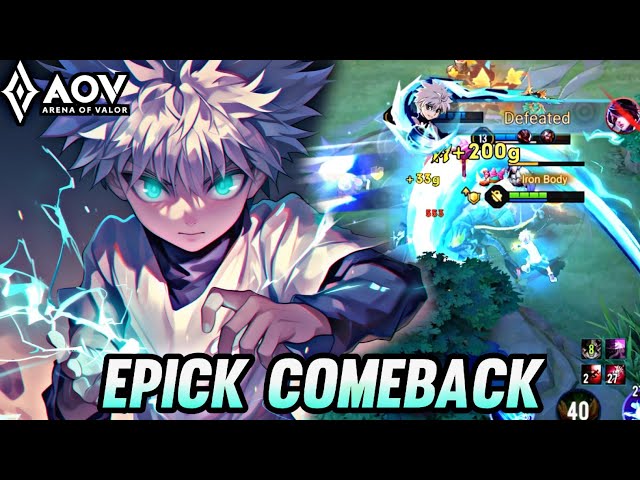 AOV : NAKROTH GAMEPLAY | EPICK COMEBACK - ARENA OF VALOR LIÊNQUÂNMOBILE ROV