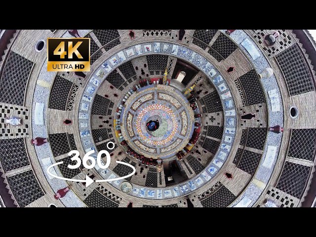 [4K 360°VR] China- Porcelain Palace in Jingdezhen Walking Tour | 沉浸式漫步在景德鎮瓷宮 全身鑲嵌了數萬件各色瓷件的建築