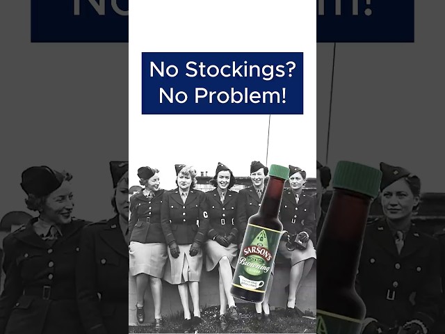 Why women painted their legs with gravy browning during World War 2.