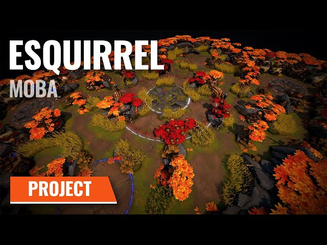 I made the level design of a MOBA (Esquirrel)