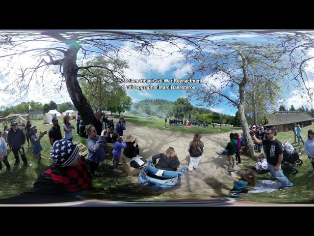 360 VR Virtual Reality American Civil War Reenactment ( 360 Video American Civil War Reenactment )