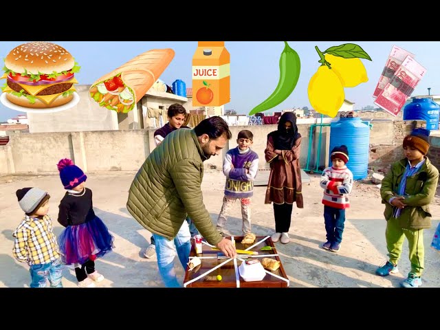 Fun spin game | Family games for children | bacho kay sath fun games video