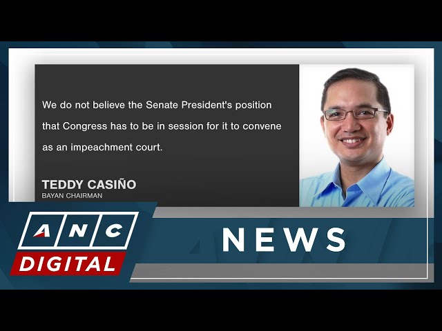 Senate urged to convene for VP Duterte's impeachment trial | ANC