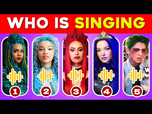 Guess Who Singing?🎶 Descendants: The Rise of Red ❤️X ZOMBIES| Red, Mal,Chloe,Zed,Willa,Evie,Carlos.