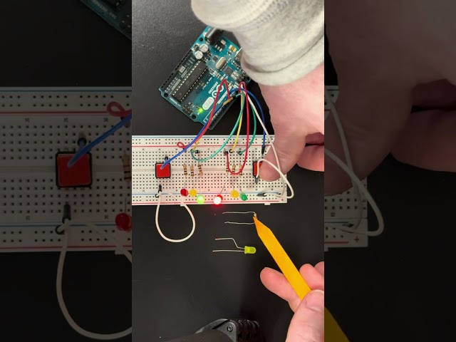 Traffic Light Model (Arduino) With Sensors