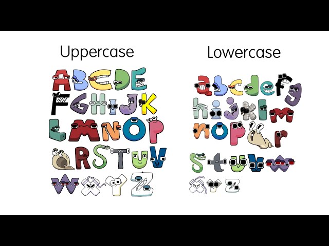 Alphabet Lore Letters (Uppercase And Lowercase