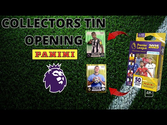 What's Inside PANINI 2025 Premier League Collectors Tin?