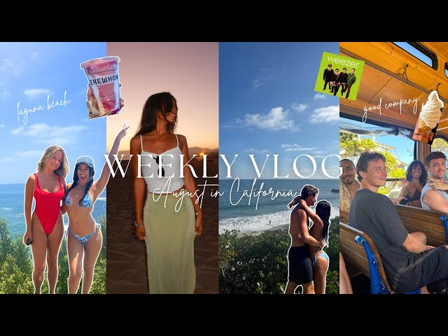 WEEKLY VLOG ♡ August in California 🐚🌴🌊