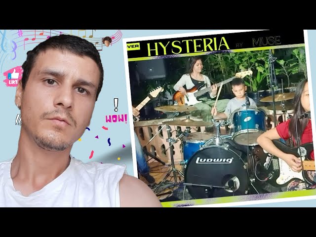 Hysteria by Muse | Missioned Souls - a family band cover - Reaction