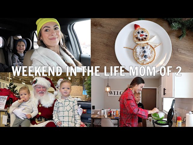 Cute Christmas breakfasts, meeting Santa, shopping! VLOGMAS!