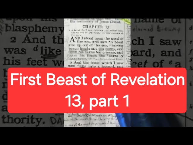 1st Beast of Revelation 13, part 1 covers Revelation 13:1-3. #prophecy #bible