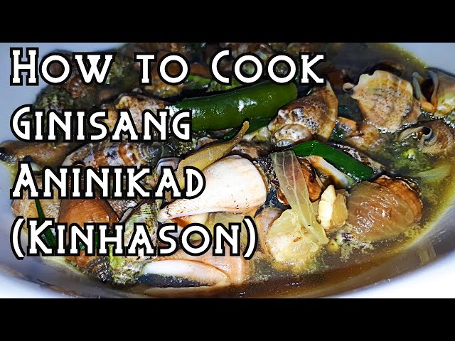 HOW TO COOK GINISANG ANINIKAD | KINHASON SHELLS