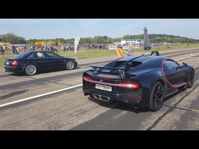 1300HP Audi S4 B5 vs Bugatti Chiron