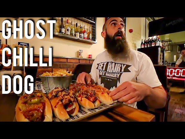 THE UNDEFEATED GHOST CHILLI DOG CHALLENGE | BeardMeatsFood