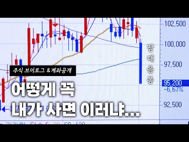 배당 믿고 나대더니 또 처물리고 앉아있네.../주식 브이로그 백수의 일상 #기아