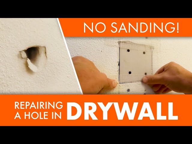 Repairing a hole in drywall