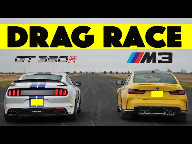 Save The Manuals! 2025 BMW M3 vs Ford Mustang GT350R. Drag and Roll Race