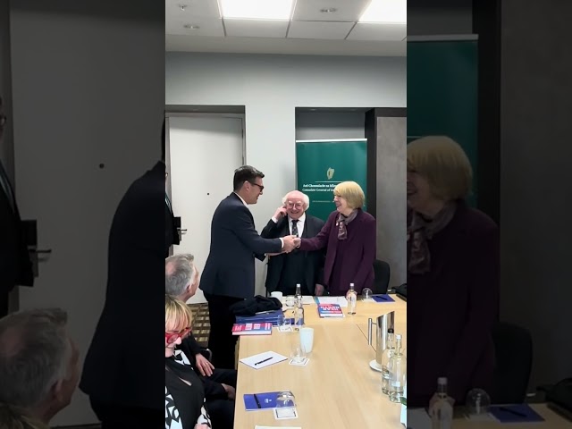 President Higgins meets with Mr. Andy Burnham, Mayor of Greater Manchester